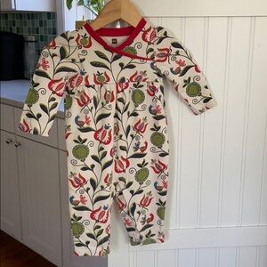 Tea Collection Floral Cotton Romper